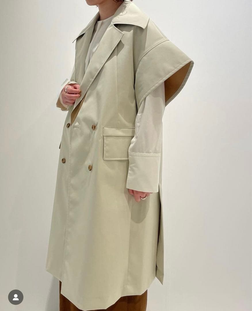 COLUMN ボンディングジレ　ブラック　美品