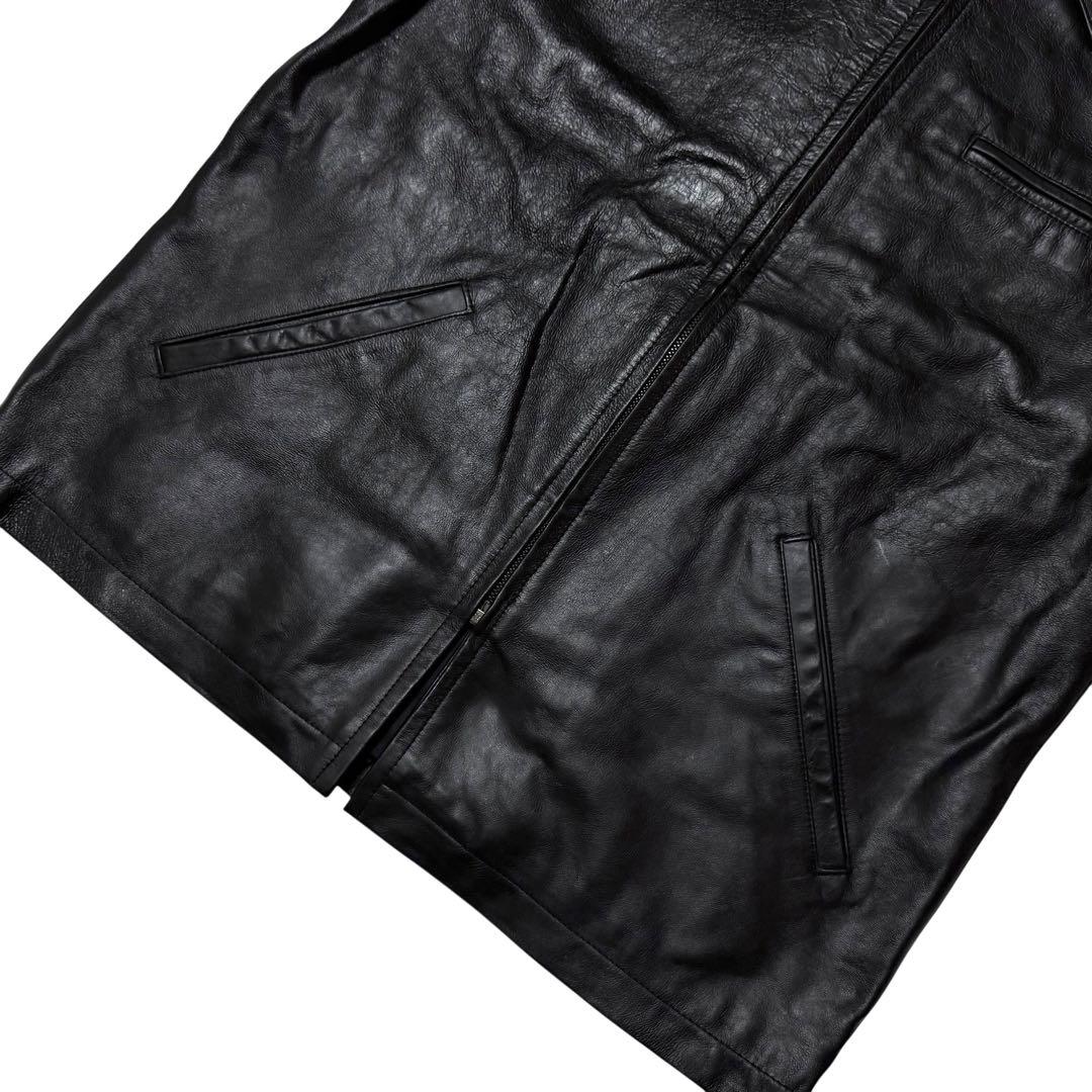 A.P.C. 牛革 カウ レザー ライダース ジャケット ブルゾン ブラック M