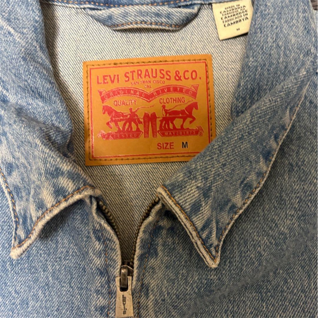 Levi’s デニムジャケット ジップアップ ワークジャケット カンボジア製 M