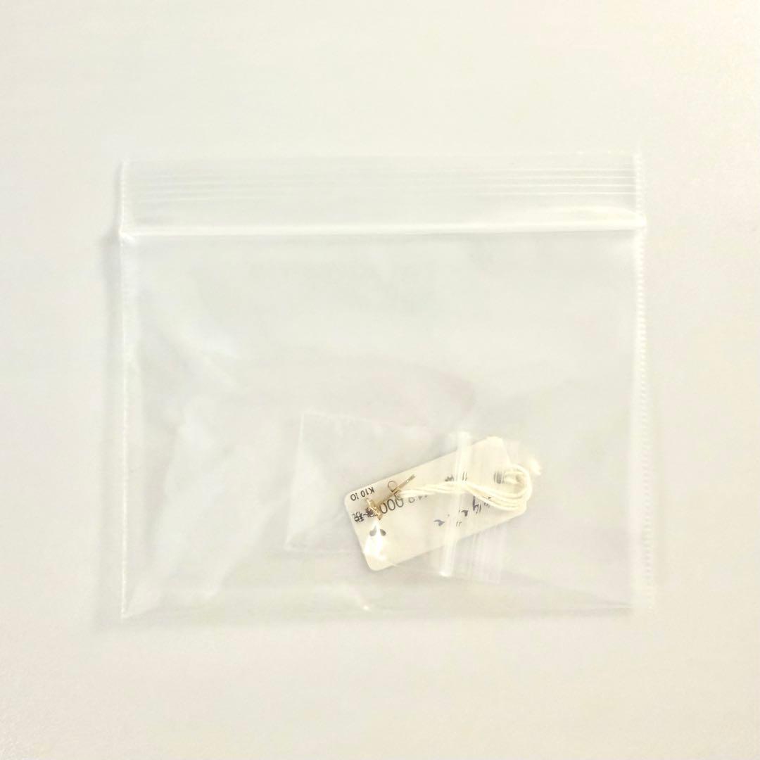 ★agete 【新品未使用】10K アイオライトピアス　ゴールド　片耳用