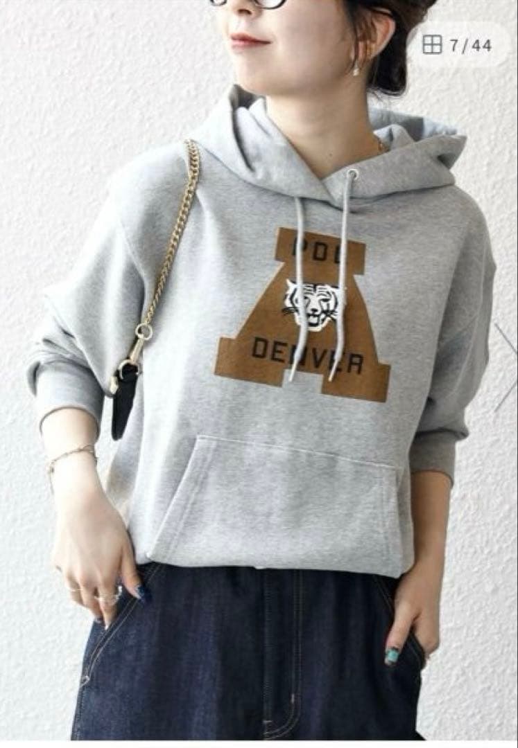【SHIPS any別注】THE KNiTS:ロゴプリント フーディー パーカー