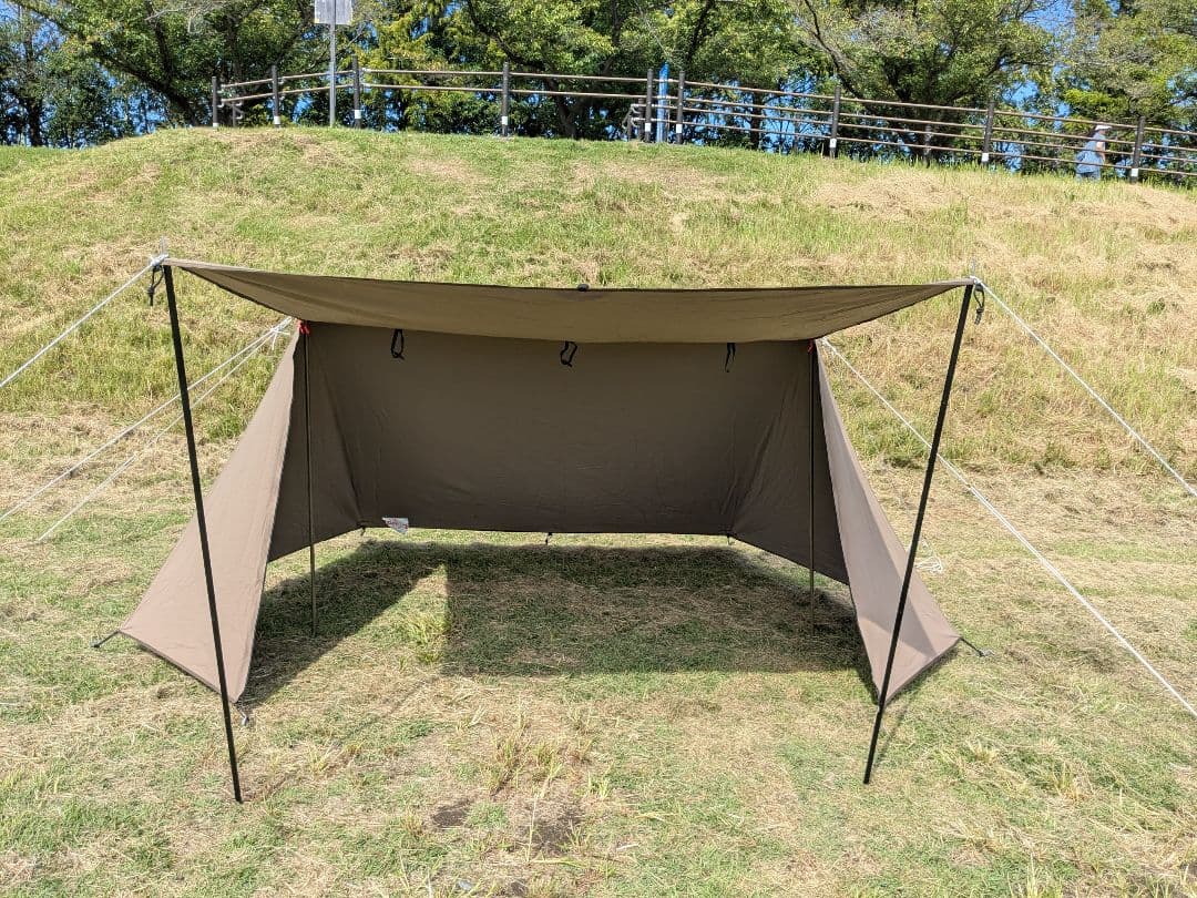 【廃盤品】テンマクデザイン　初代炎幕　別売りキャノピーポール付き　パップテント