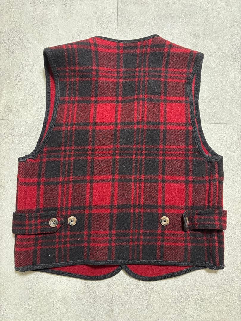 usa製 woolrich ウールリッチ チェック柄 ウールベスト