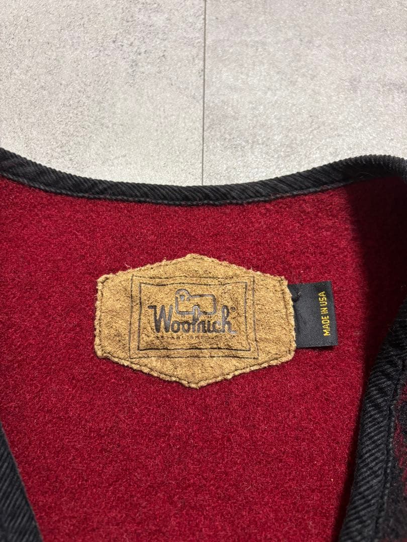 usa製 woolrich ウールリッチ チェック柄 ウールベスト