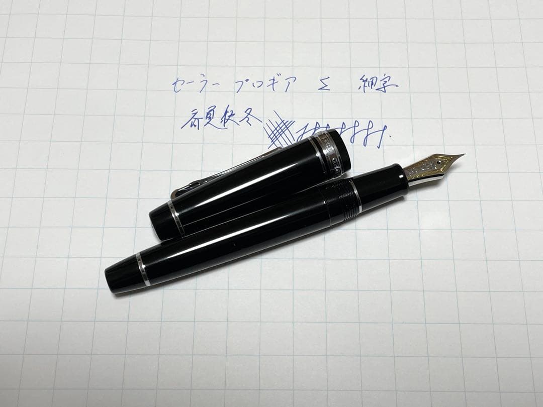 セーラー プロフェッショナルギア Σ 銀 ブラック 細字 21k プロギア Σ