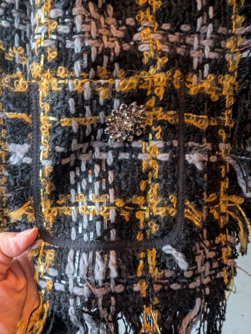 コメントあり 新品未使用！ERDEM コラボ ツイードジャケット