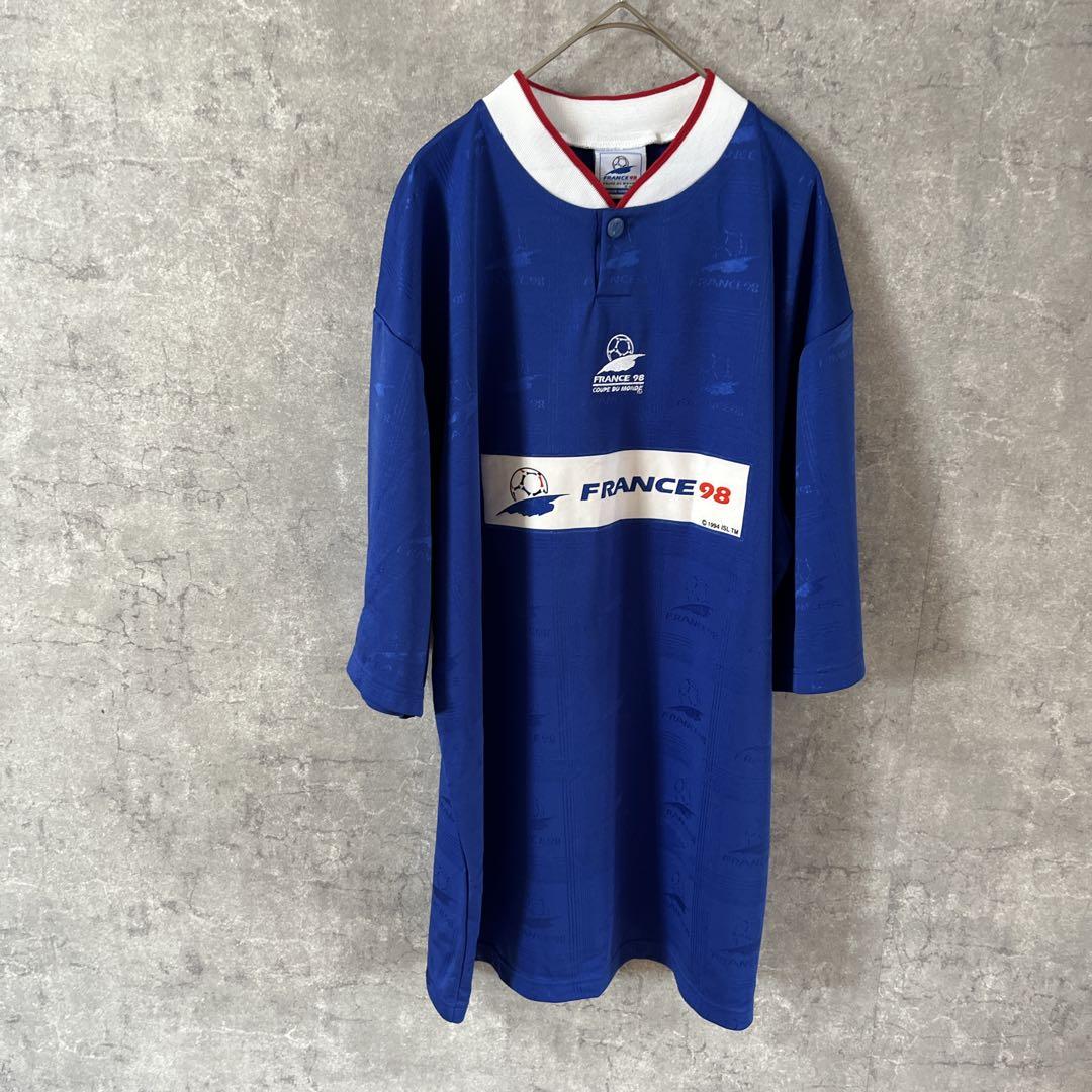 FRANCE98 ワールドカップユニフォーム　ゲームシャツ　半袖　XLサイズ
