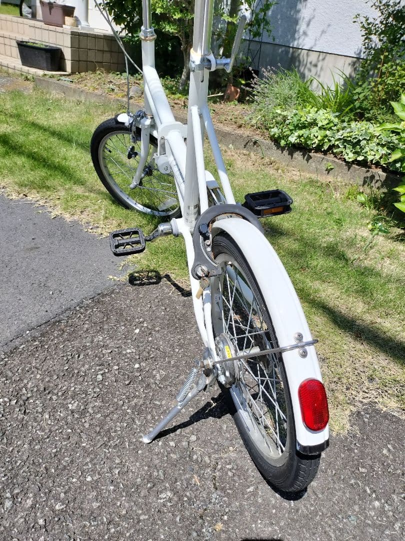 折りたたみ自転車 ホワイト　ブリジストン