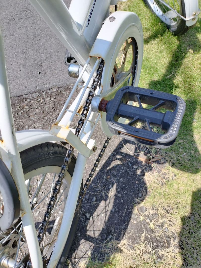 折りたたみ自転車 ホワイト　ブリジストン