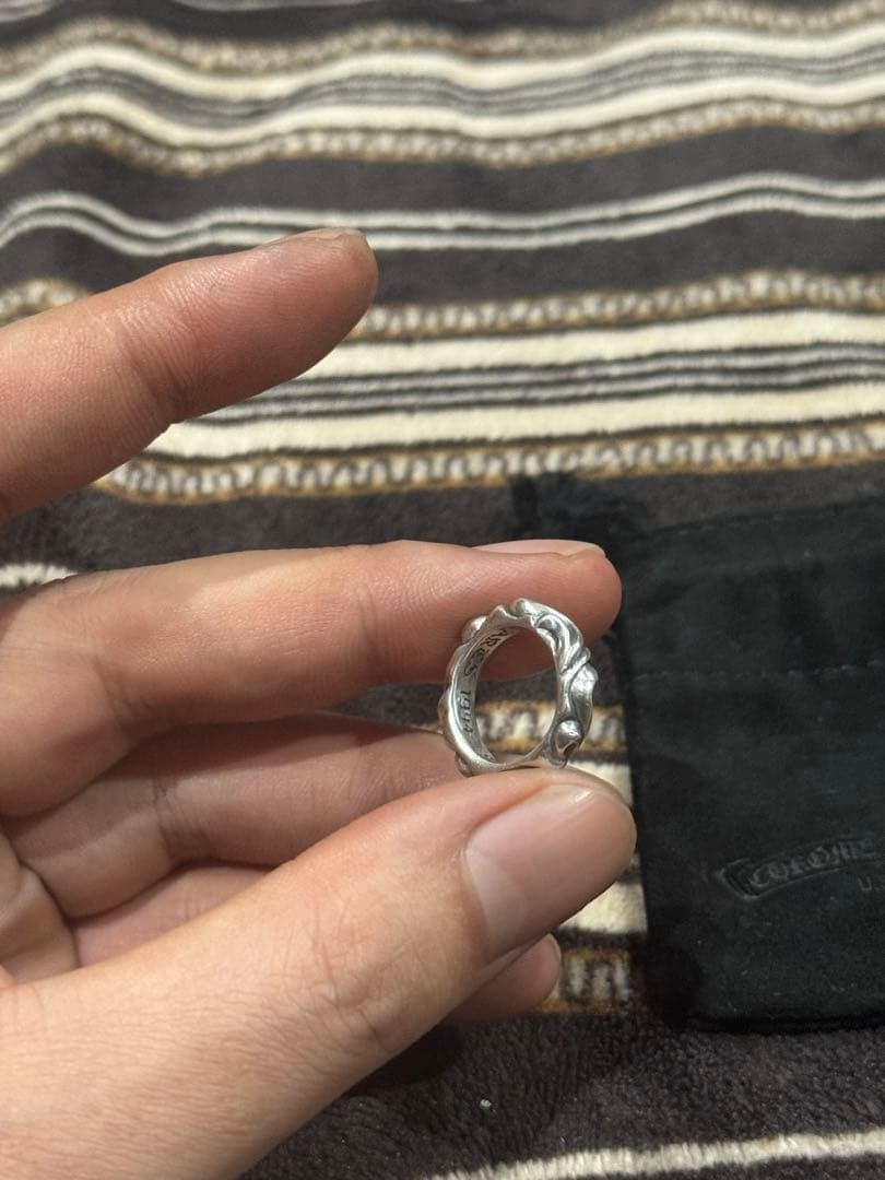 ⠀*様 CHROME HEARTS リング　スクロールバンドリング 7 号