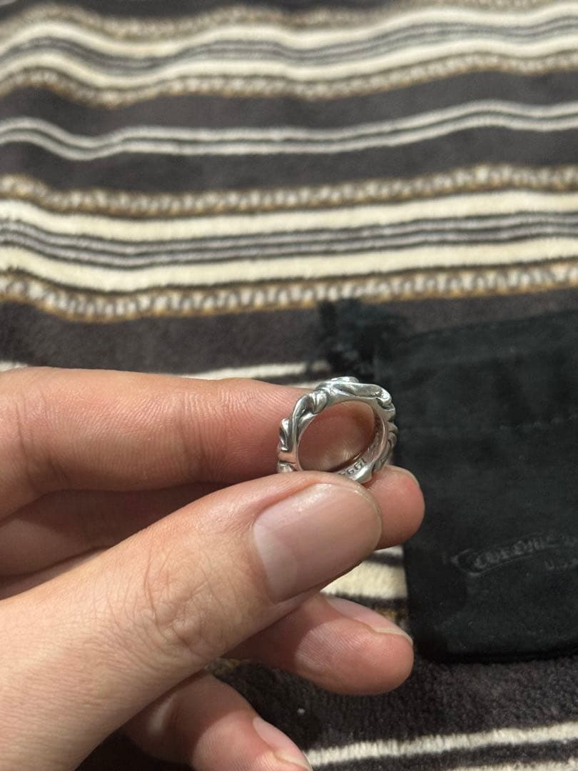 ⠀*様 CHROME HEARTS リング　スクロールバンドリング 7 号