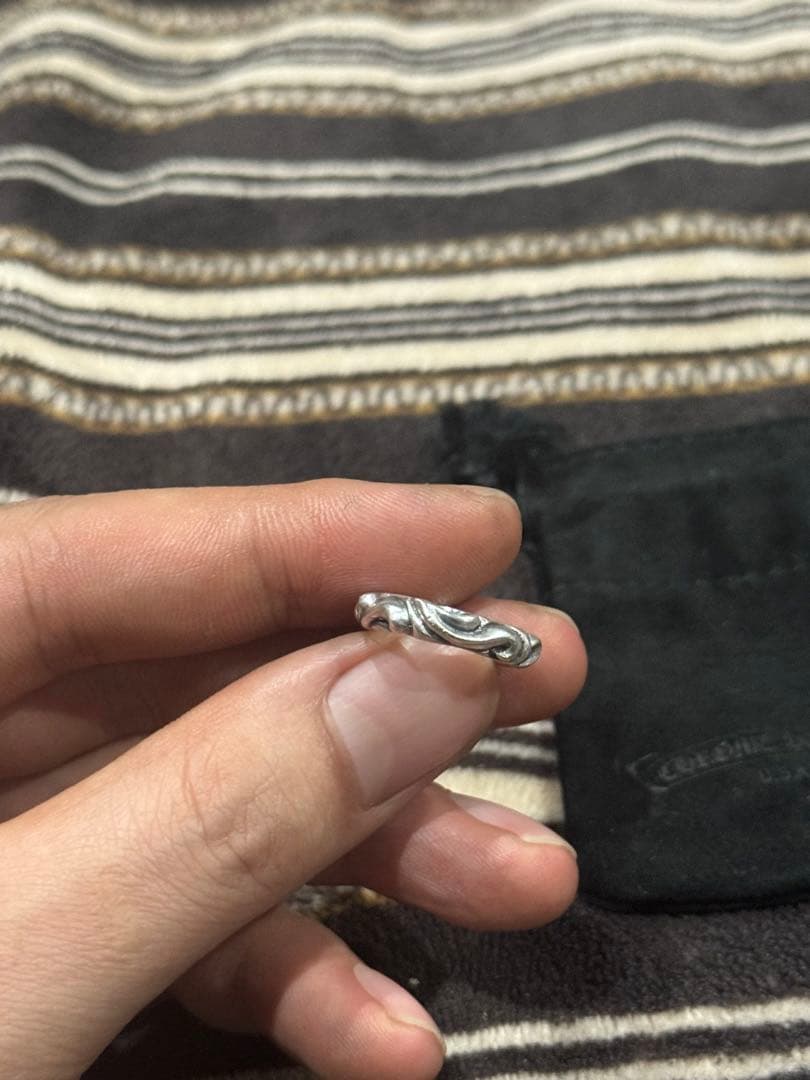 ⠀*様 CHROME HEARTS リング　スクロールバンドリング 7 号