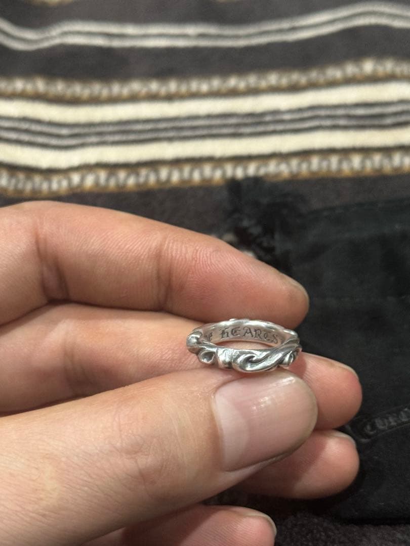 ⠀*様 CHROME HEARTS リング　スクロールバンドリング 7 号