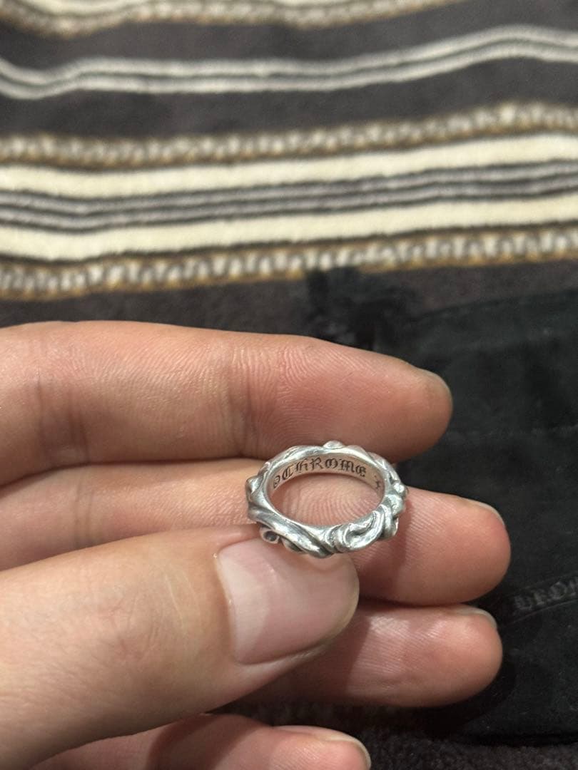 ⠀*様 CHROME HEARTS リング　スクロールバンドリング 7 号