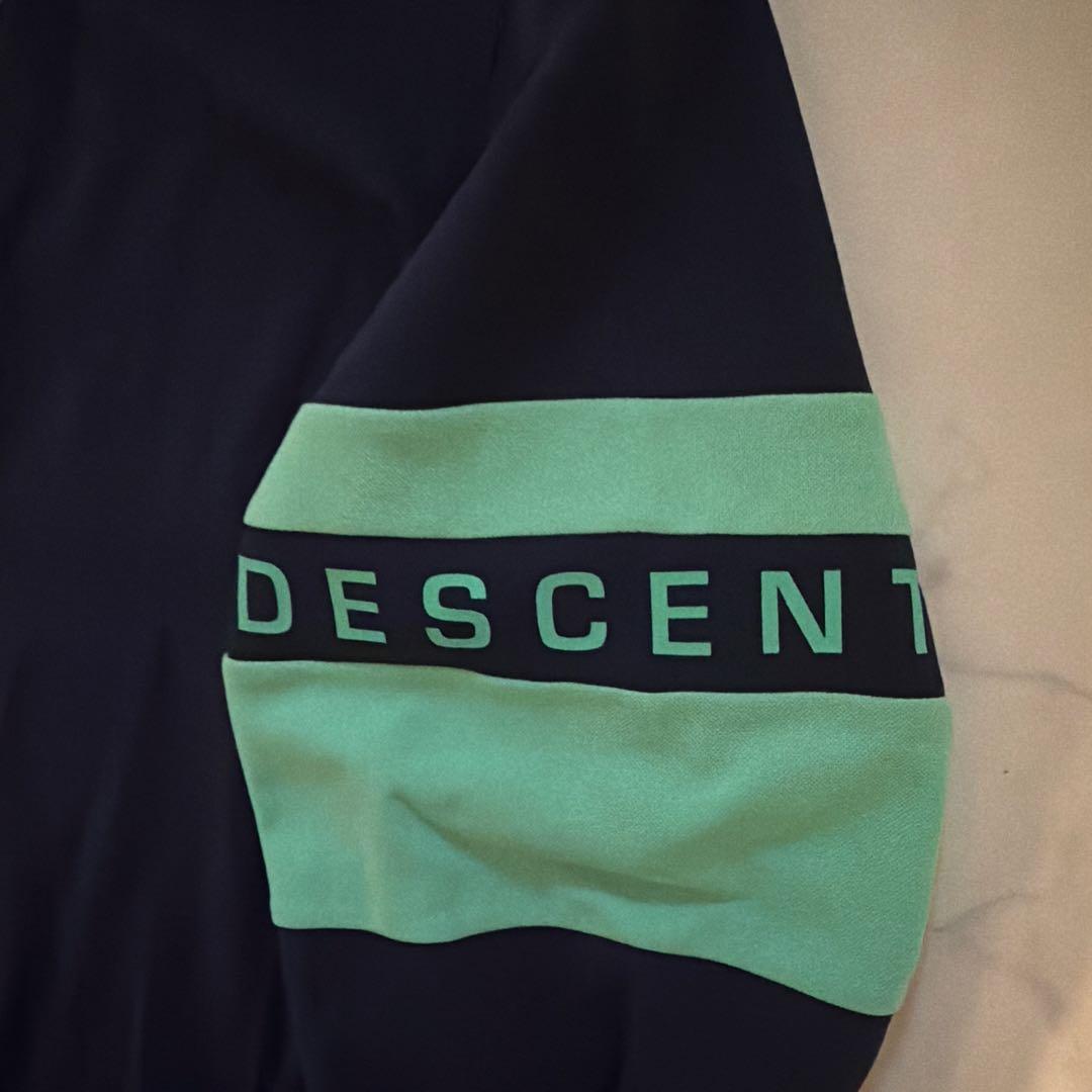 DESCENTE GOLF メンズ M ネイビー/ミント 長袖シャツ　新品未使用