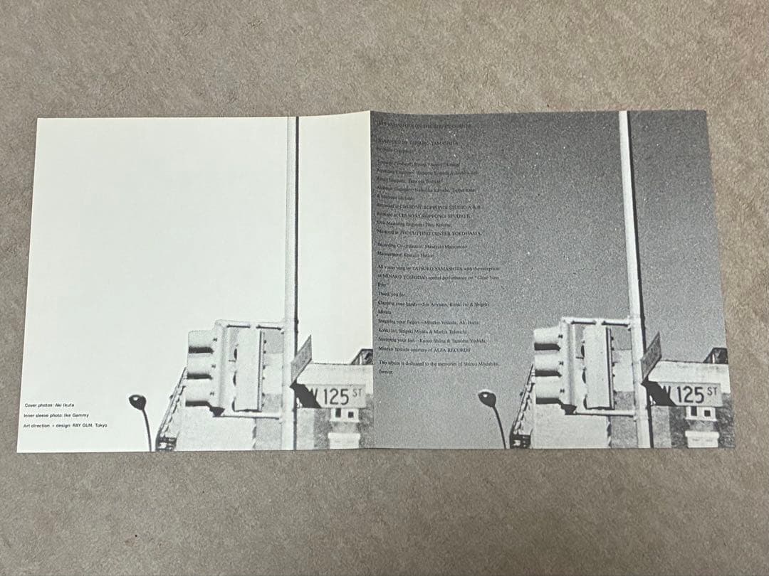 山下達郎「ON THE STREET CORNER」LPレコード