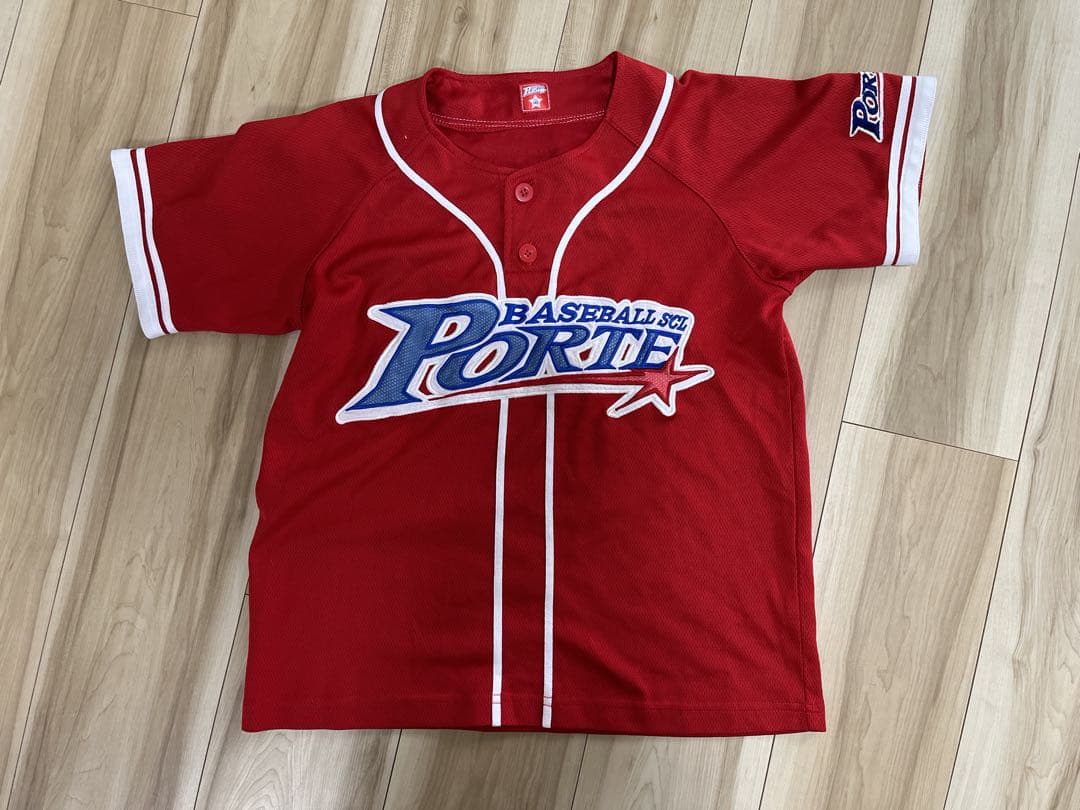 Porte 赤 ユニフォーム 練習着 145サイズ