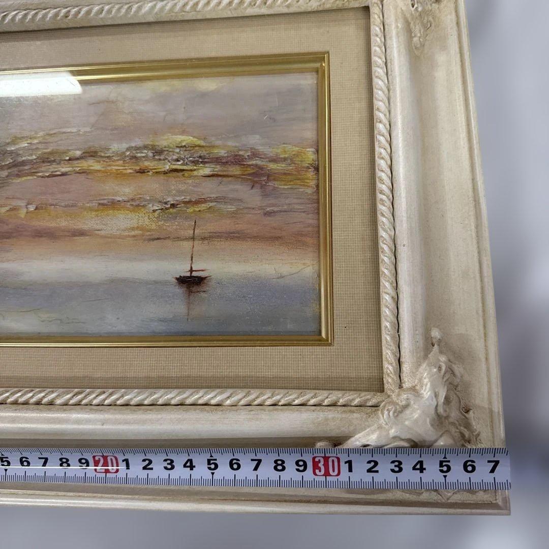 も*ん様 業者買取品！高級絵画！海　夕日
