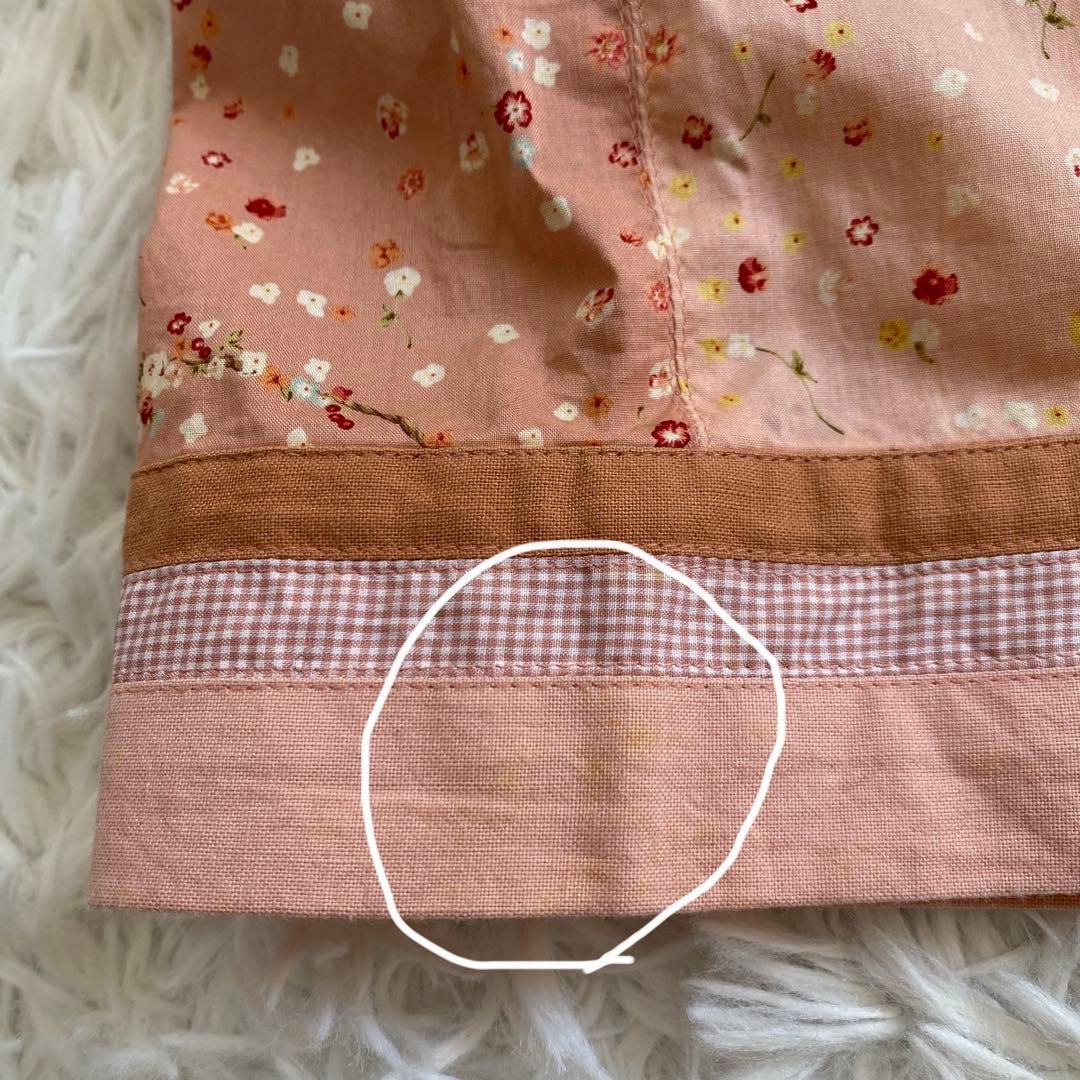 PINK HOUSEピンクハウス☆半袖コットンワンピース くま 花カゴ