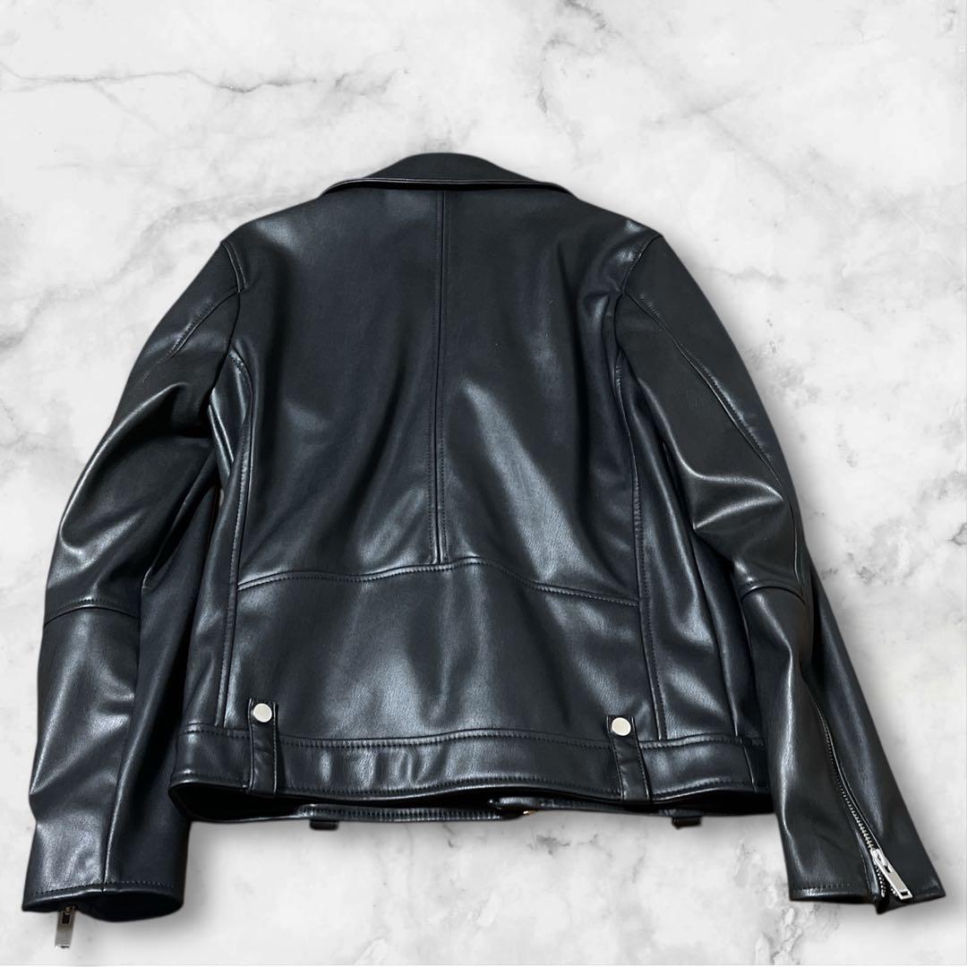 極美品 ZARA ダブルライダースジャケット