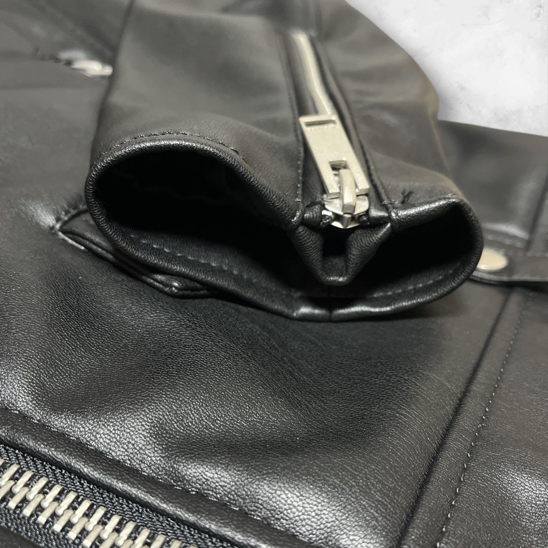 極美品 ZARA ダブルライダースジャケット