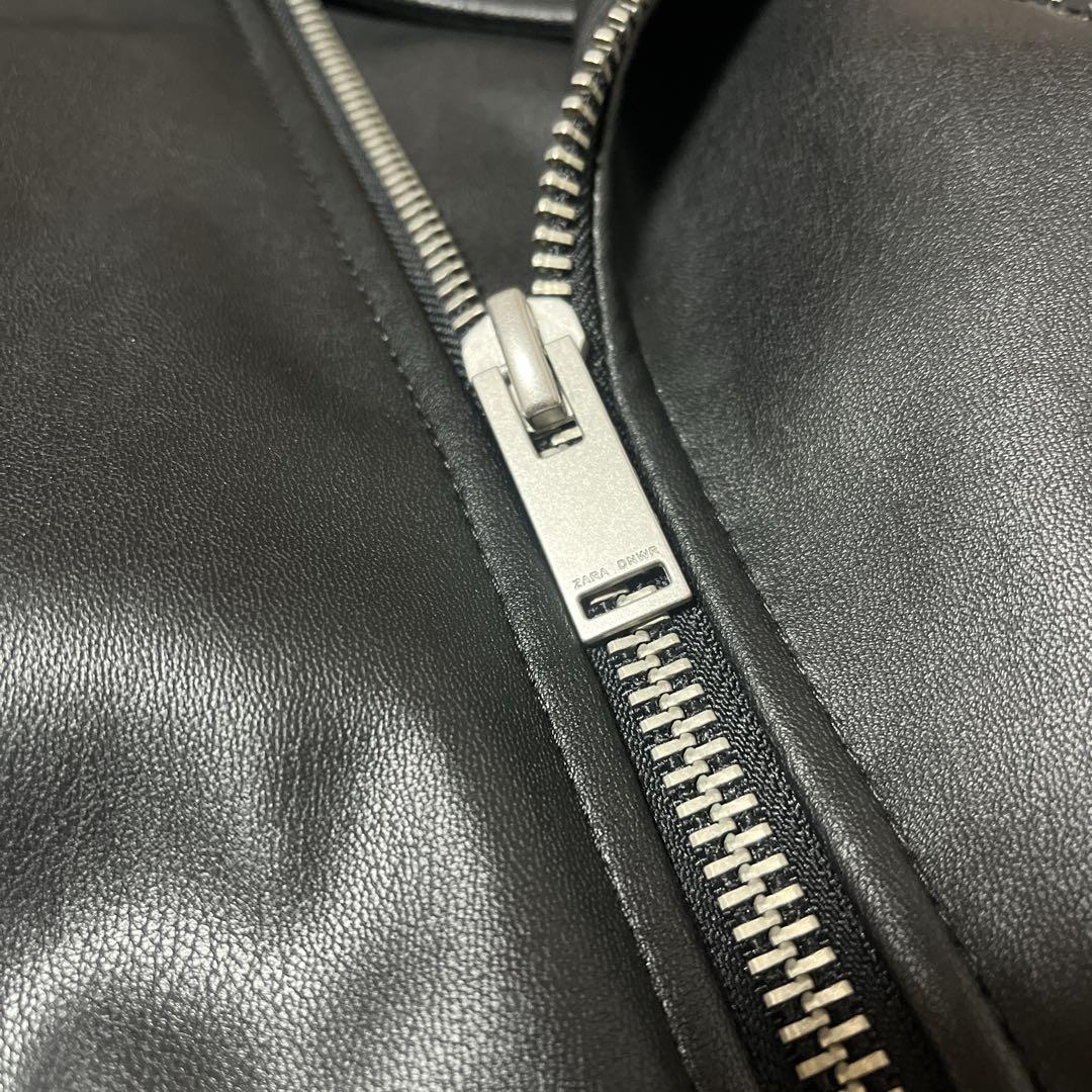 極美品 ZARA ダブルライダースジャケット