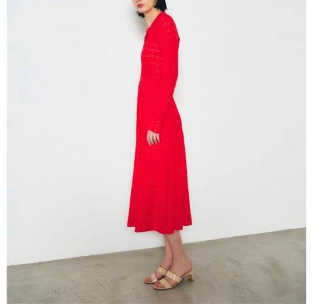 【ダイアグラム】極美品✨2024 ウェーブニットワンピース 山下美月さん着用
