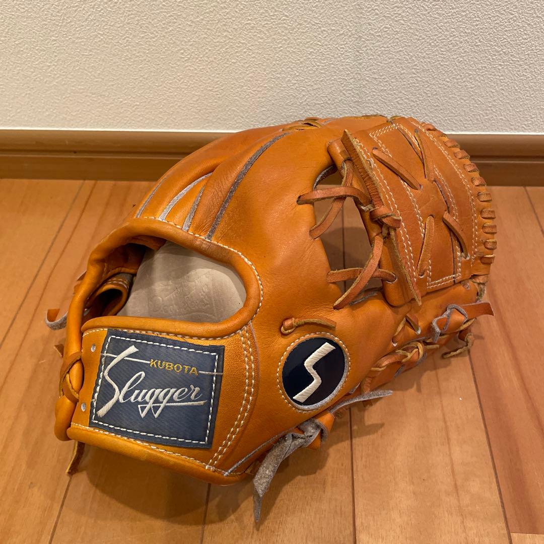 KUBOTA Slugger 80周年　軟式　内野グローブ オレンジ