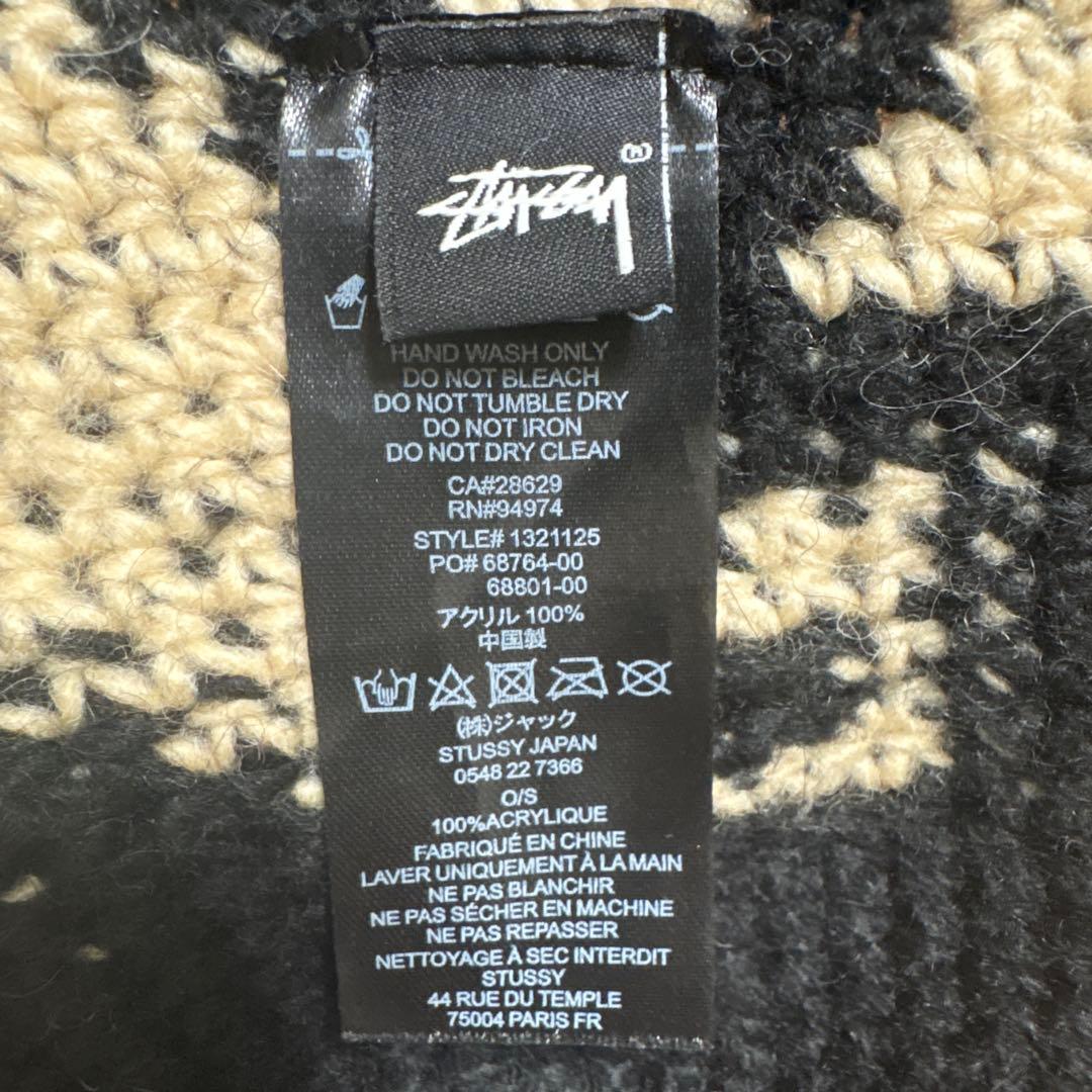 帽子 STUSSY WAVES KNIT BUCKET HAT