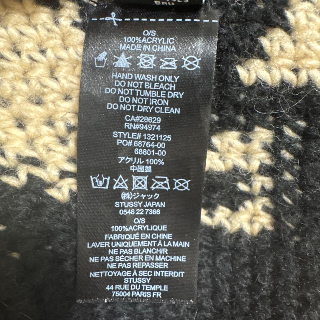 帽子 STUSSY WAVES KNIT BUCKET HAT