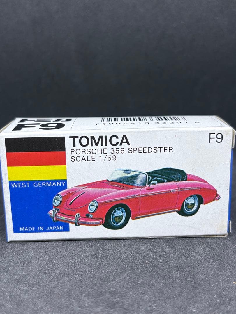 トミカ 日本製 青箱 F9 ポルシェ 356 スピードスター 丸栄特注 緑