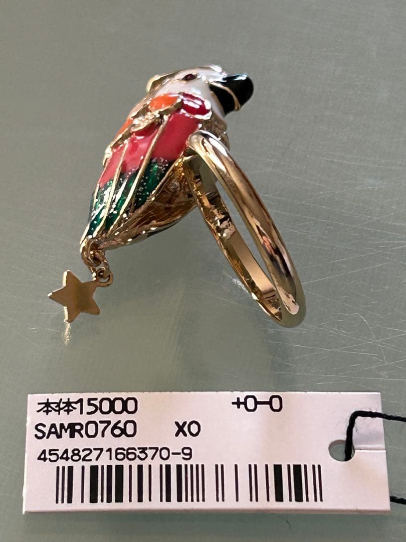 ANNA SUI アナスイ　オウム　指輪　リング　フリーサイズ　16500円