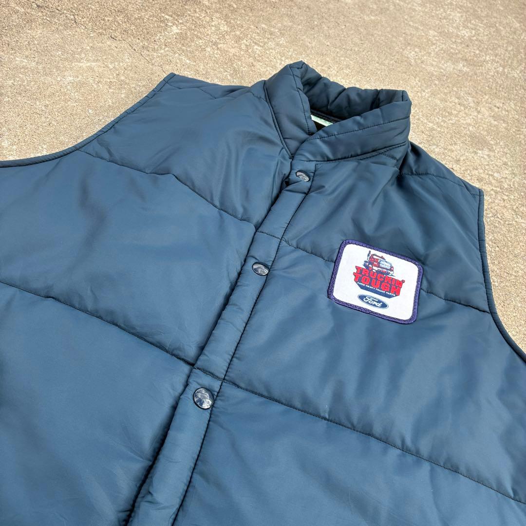 70s80s usa製 FORDwappen company down vest