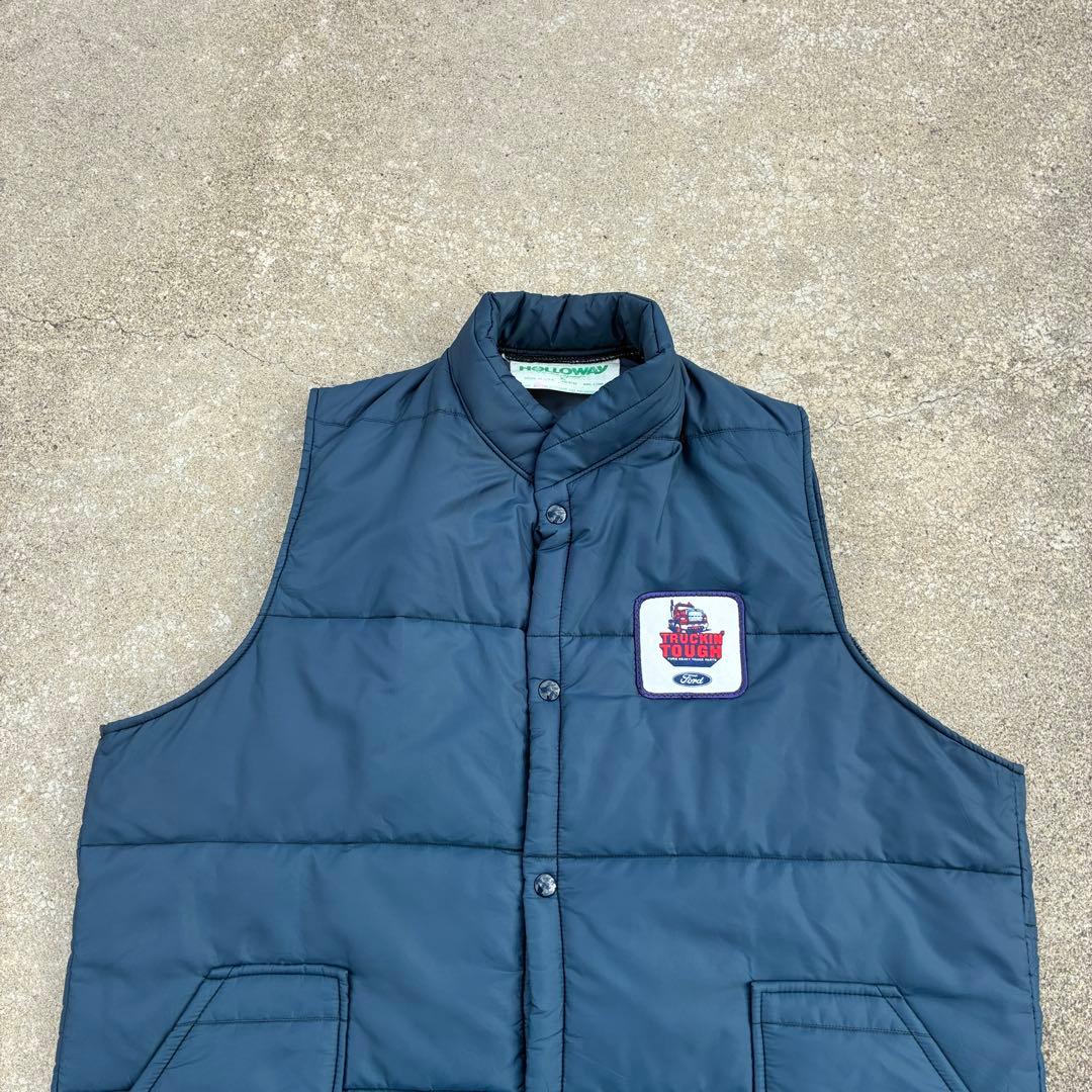70s80s usa製 FORDwappen company down vest