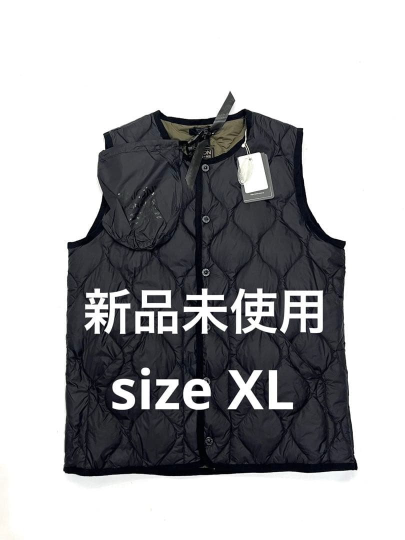 ラスト1点 新品未使用　TAION タイオン　ダウンベスト　size XL