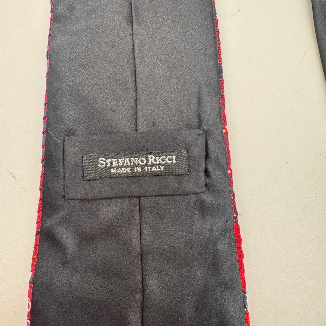 Stefano Ricci ステファノリッチ ネクタイ プリーツ パッチワーク