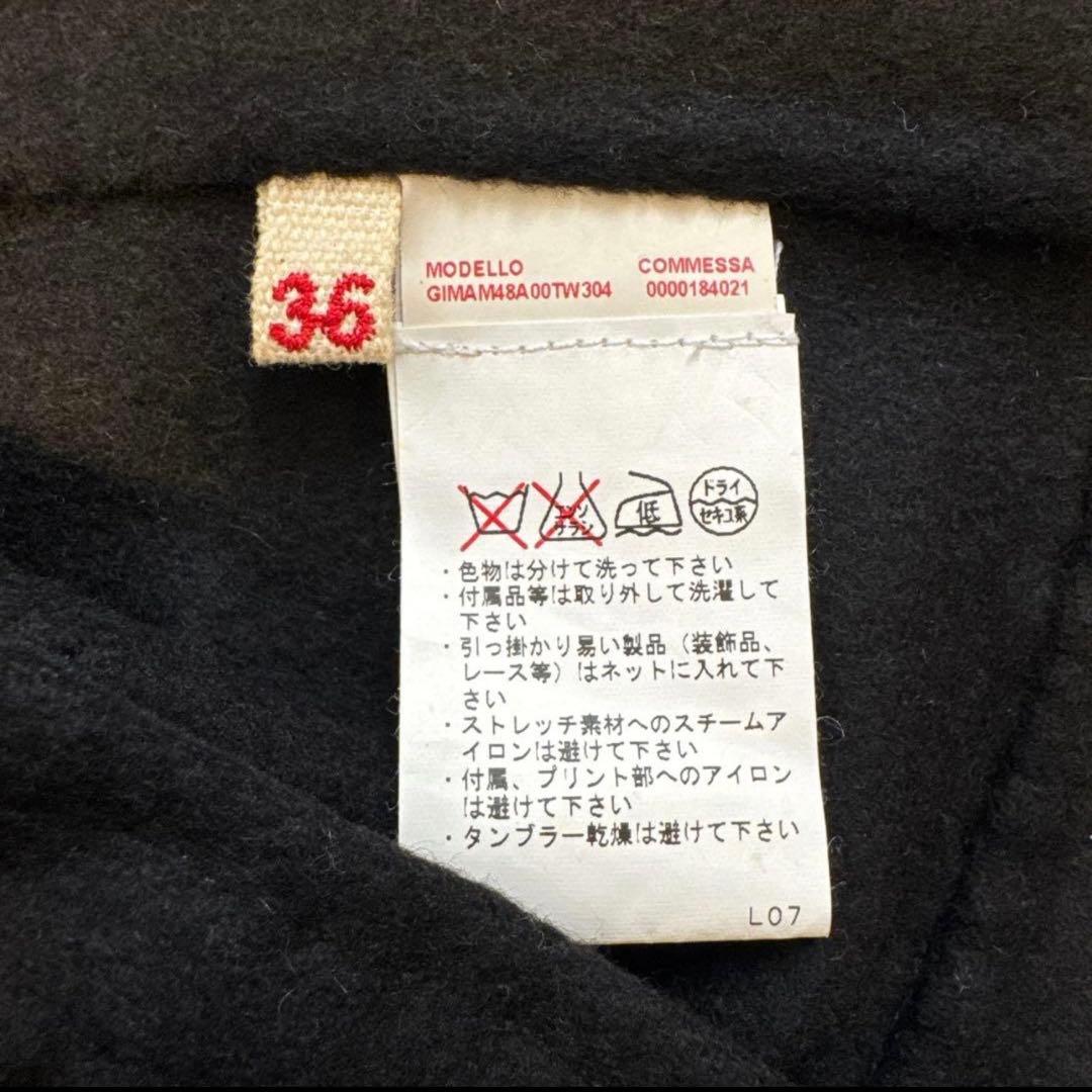 MARNIマルニ　ウール100%一枚仕立て ジャケット　ラウンドカラー　黒36