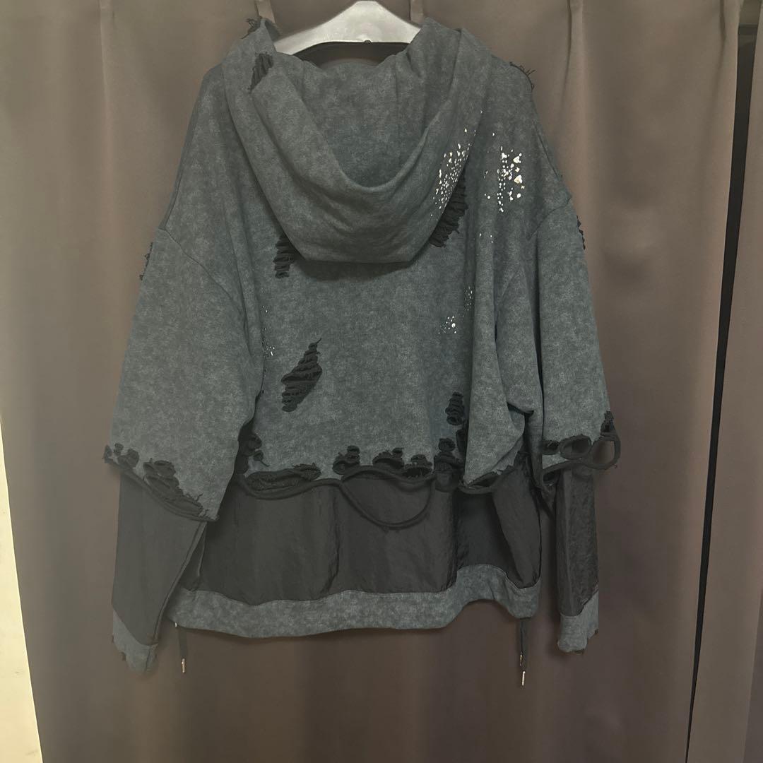 トップス neith. Meteor Crush Hoodie(Black)