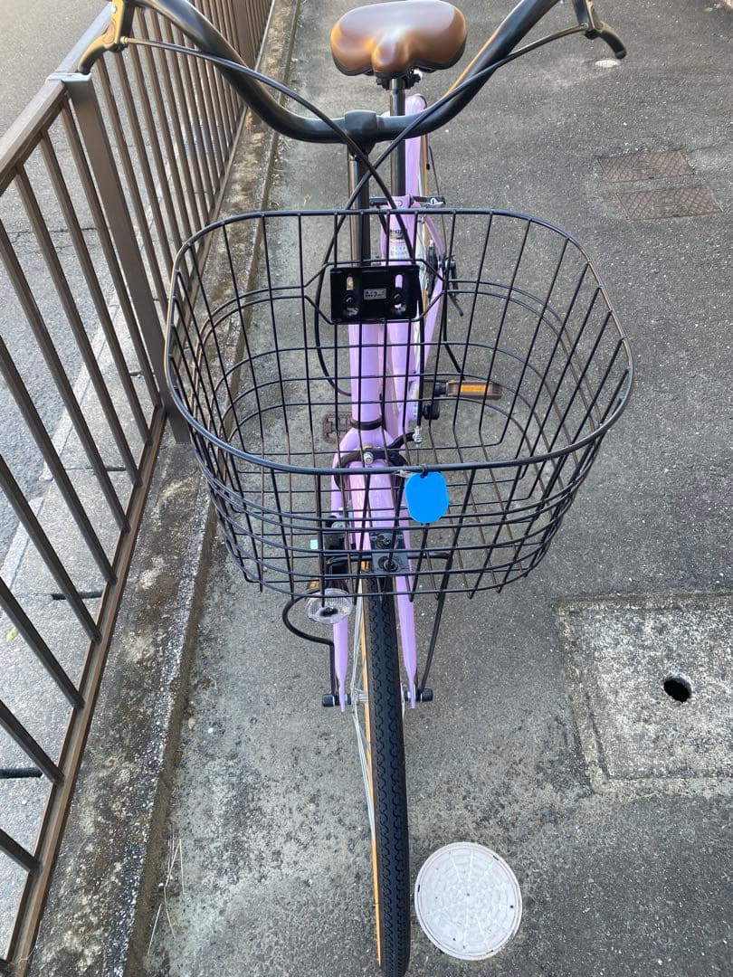 ほぼ新品 自転車 ピンク色