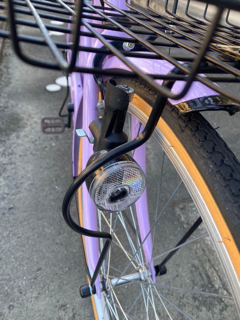 ほぼ新品 自転車 ピンク色