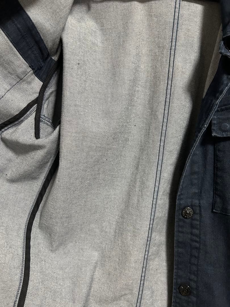 ジャケット・アウター Stone  FORM RESIN TREATED DENIM XL