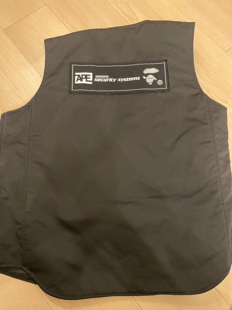 A BATHING APE ミリタリーベスト 黒 多ポケット