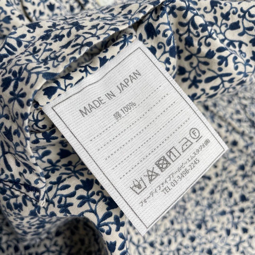 【美品】45R 45rpm フラワータペット シャツ 小花 名作 現行