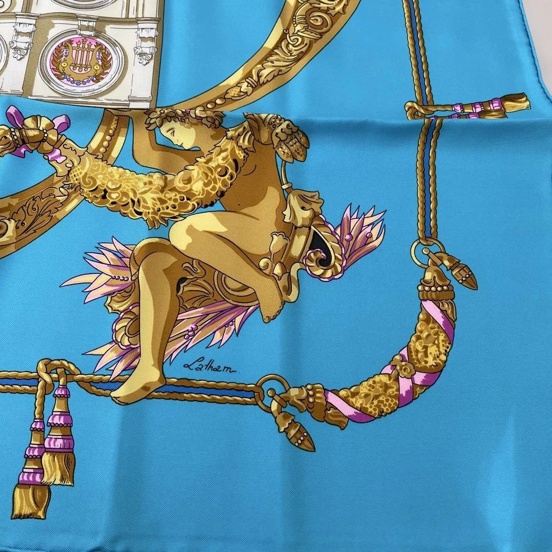 ◎*◎様 エルメス　スカーフ　カレ90 青