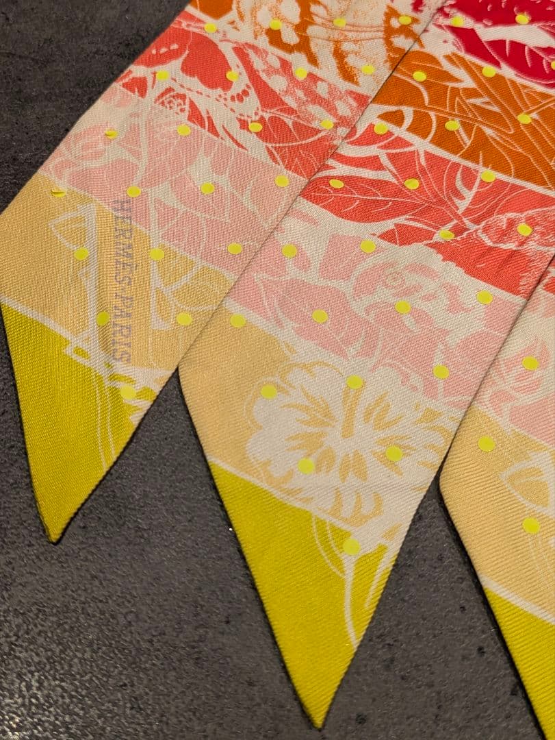 【希少】HERMES ツイリー ジャングルラブレインボープリュムティ 2本セット