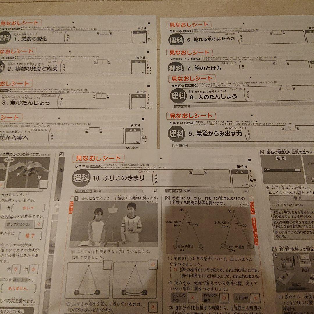 最新版 小５しんがくしゃ 新学社 ４教科