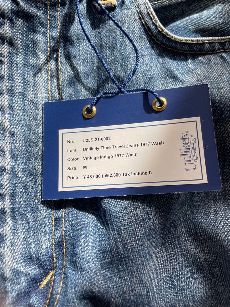 パンツ unlikely time travel jeans1977wash
