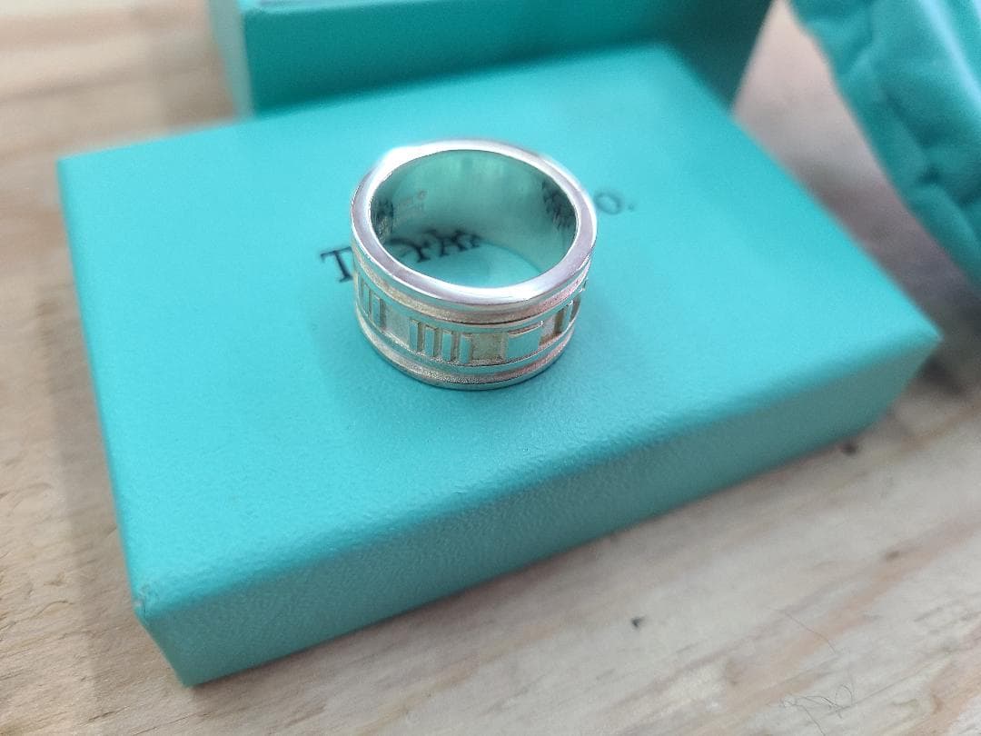 TIFFANY＆Co ティファニー アトラス ワイド リング　SV925 7¾号