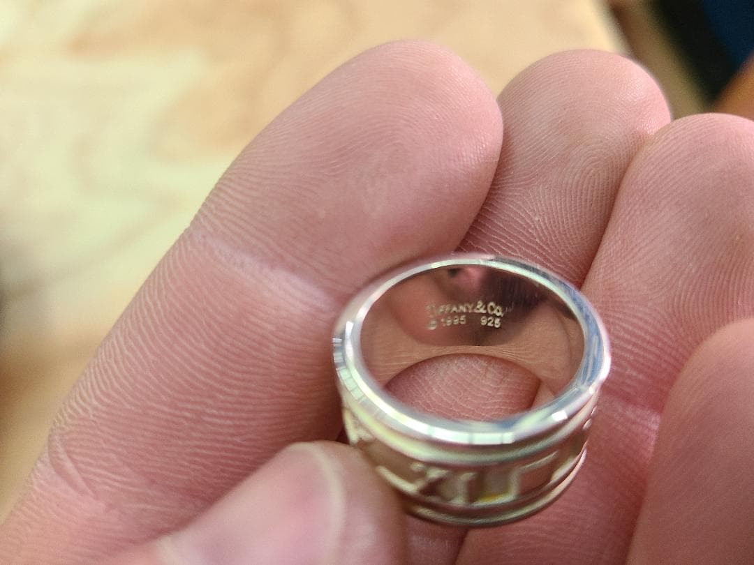 TIFFANY＆Co ティファニー アトラス ワイド リング　SV925 7¾号