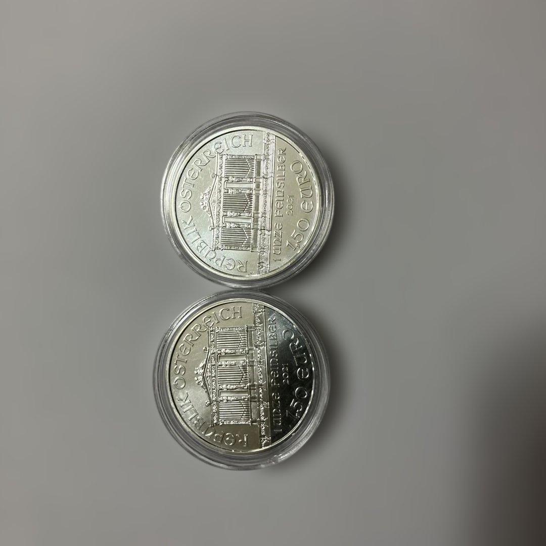 2021年ウィーン銀貨2枚